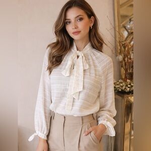 Uterque Elegant White Women's Top S